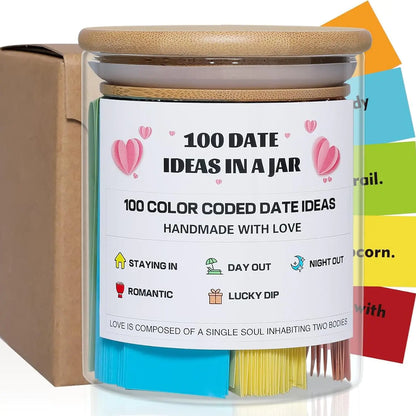 His & Hers - 100 Ideas Adventure Dates Jar