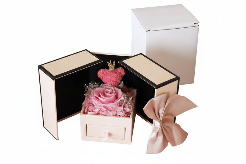 For Her - Eternal Mini Rose Bear Gift Box